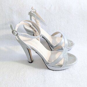 Touch Ups by Benjamin Walk Elena Platform Sandal, 8M, Silver